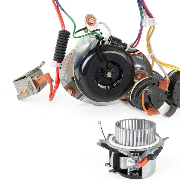 HC21ZE122A Draft Inducer Motor Kit Hodflop with Blower Wheel & Bracket-1
